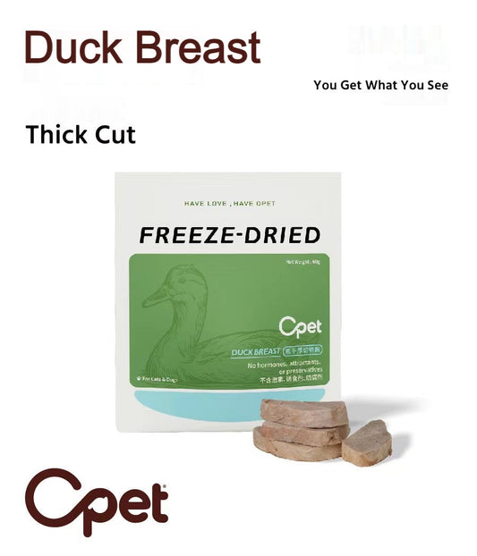 Freeze-Dried|Thick-Cut Duck Breast(60g/pack) opet