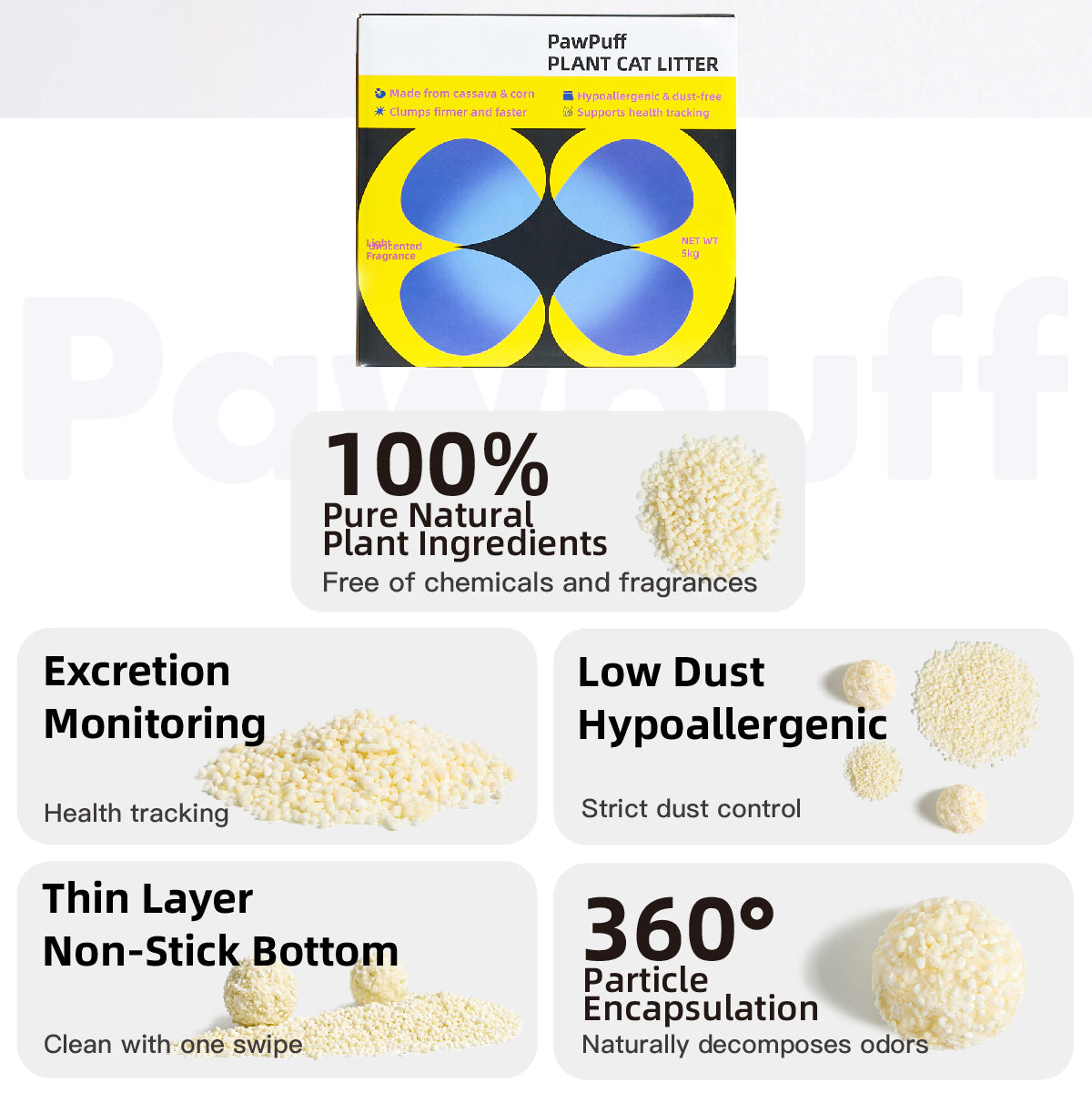 Corn Tapioca Cat Litter(2 bags/box|5kg) opet