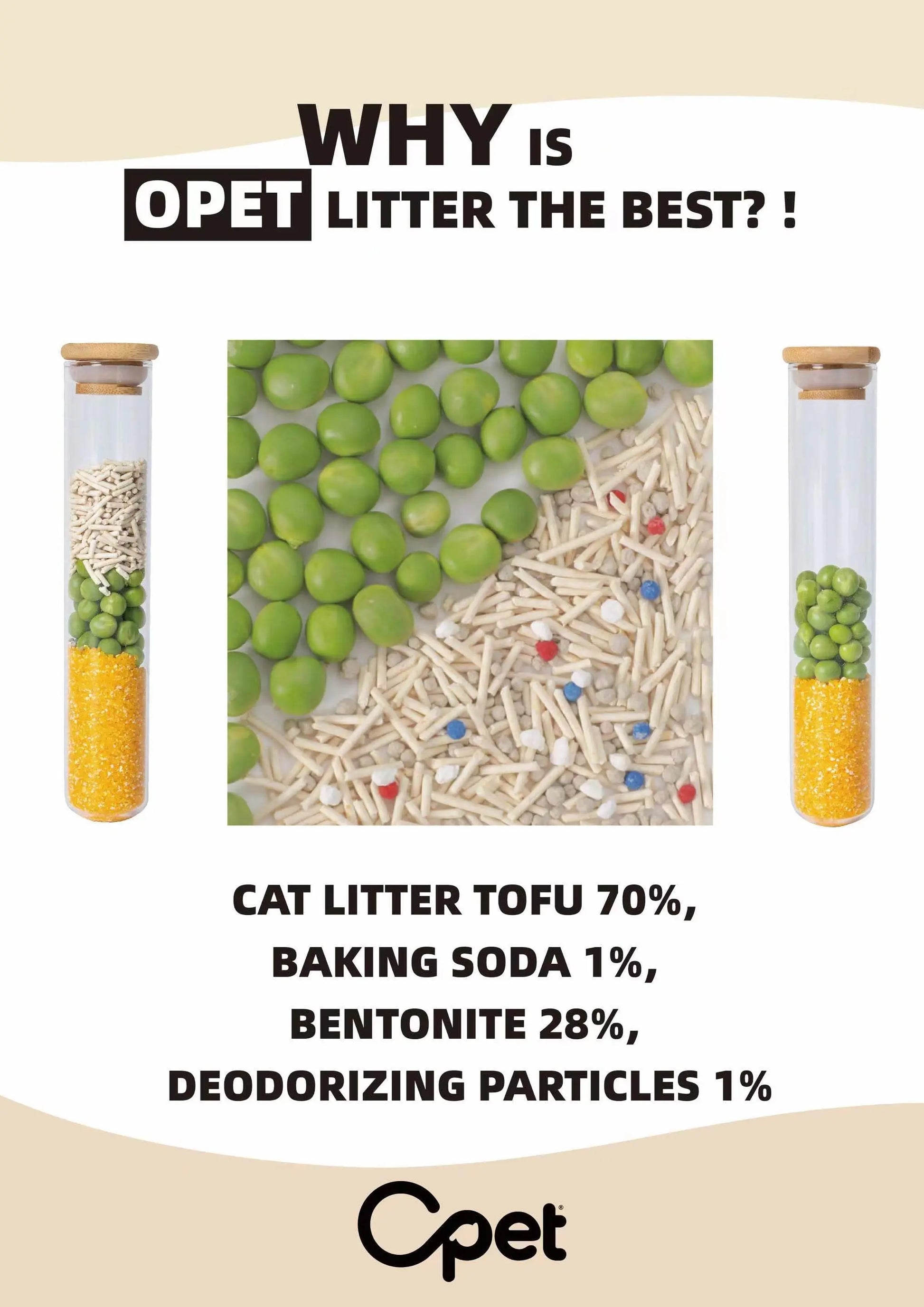 Mixed Cat Litter(6bags/box|42L/14.4kg) opet